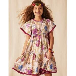 Matilda Jane Floral Kids Dress - Purple, Green, Blue